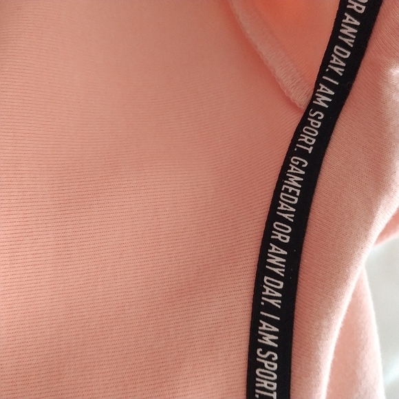 Adidas I Am Sport Game Day Crop Hoodie Peach L - Picture 8 of 13